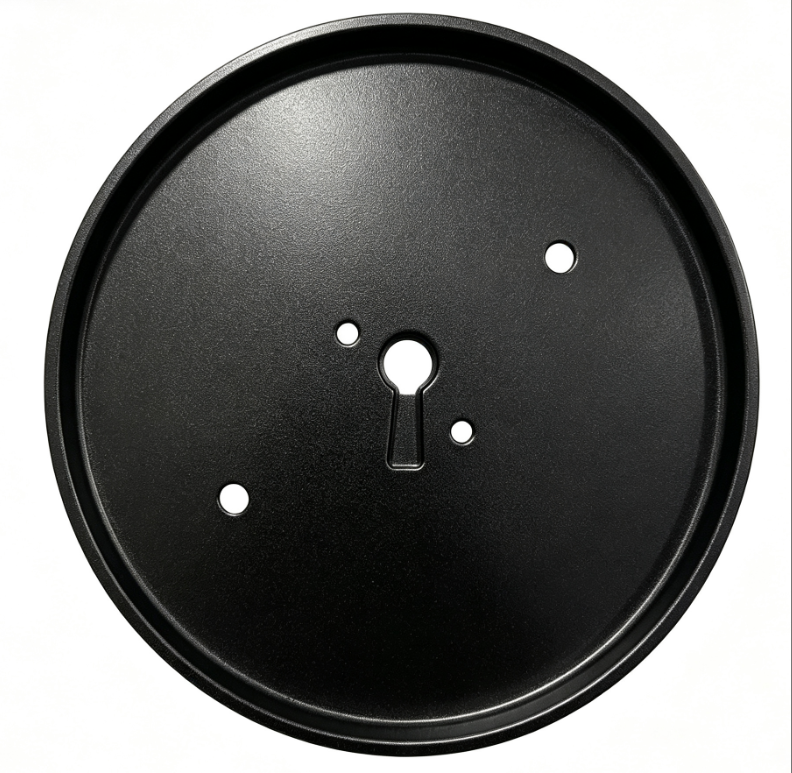 stamping parts, punching parts, sheet metal fabrication parts, powder coating round lid